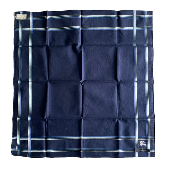 Vintage Burberry Cotton Scarf– NWT – Embroidered Logo - Picture 2 of 8